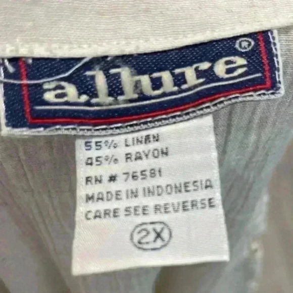 Allure Vintage White Floral Crochet Vest - Size 2X (fits like XL) - Picture 5 of 8